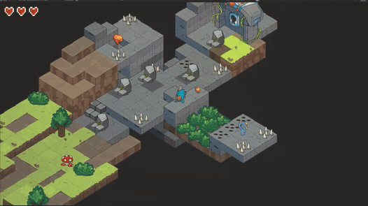Hear No Evil gameplay — a monkey moving across an isometric puzzle level on the beat